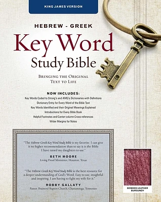 Hebrew-Greek Key Word Study Bible-KJV: Key Insights Into God's Word (Key Word Study Bibles) (Bonded Leather