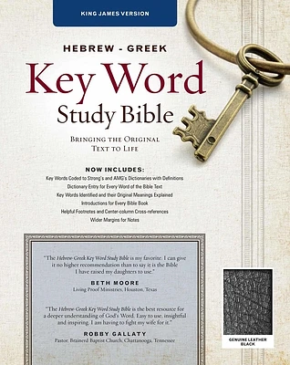 Hebrew-Greek Key Word Study Bible-KJV: Key Insights Into God's Word (Key Word Study Bibles) (Leather)