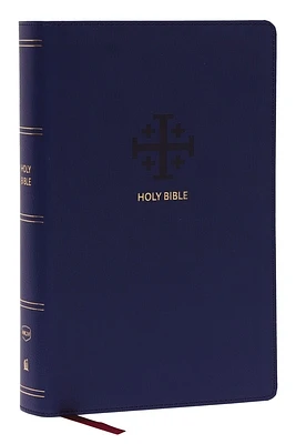 Nkjv, End-Of-Verse Reference Bible, Personal Size Large Print, Leathersoft, Blue, Red Letter, Thumb Indexed, Comfort Print: Holy Bible, New King James (Imitation Leather)