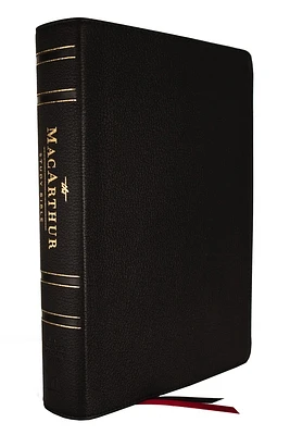 Nasb, MacArthur Study Bible, 2nd Edition, Genuine Leather, Black, Comfort Print: Unleashing God's Truth One Verse at a Time (Leather)