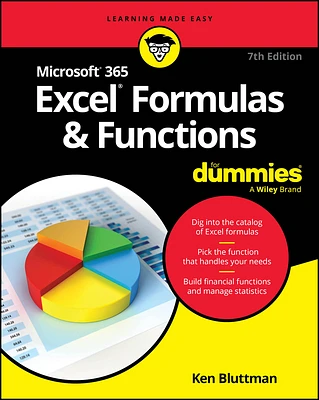 Microsoft 365 Excel Formulas & Functions for Dummies (Paperback)