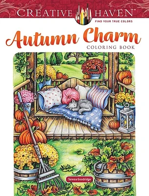 Creative Haven Autumn Charm Coloring Book (Paperback)