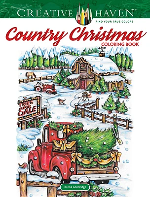 Creative Haven Country Christmas Coloring Book (Paperback)