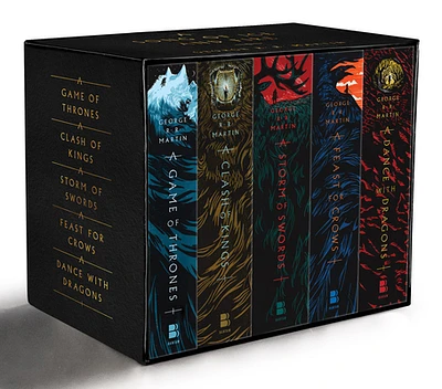 George R. R. Martin's A Game of Thrones 5-Book Boxed Set (Song of Ice and Fire Series): A Game of Thrones, A Clash of Kings, A Storm of Swords, A Feast for Crows, and A Dance with Dragons (A Song of Ice and Fire) (Boxed Set)