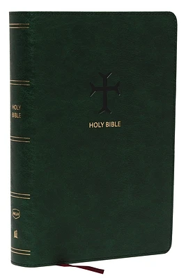 Nkjv, End-Of-Verse Reference Bible, Personal Size Large Print, Leathersoft, Green, Red Letter, Thumb Indexed, Comfort Print: Holy Bible, New King Jame (Imitation Leather)