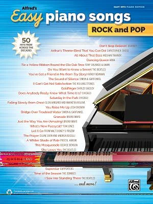 Alfred's Easy Piano Songs -- Rock & Pop: 50 Hits from Across the Decades (Paperback)