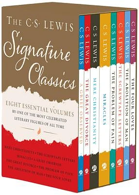 The C. S. Lewis Signature Classics (8-Volume Box Set): An Anthology of 8 C. S. Lewis Titles: Mere Christianity, The Screwtape Letters, Miracles, The Great Divorce, The Problem of Pain, A Grief Observed, The Abolition of Man, and The Four Loves (Paperback)