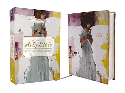 Nrsvue, Holy Bible, Anne Neilson Angel Art Series, Leathersoft, Multi-Purple, Comfort Print (Imitation Leather)