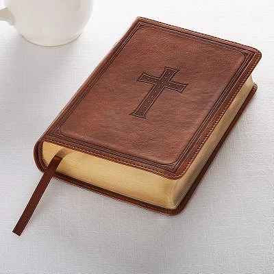 KJV Compact Large Print Lux-Leather Tan (Large Print / Imitation Leather)