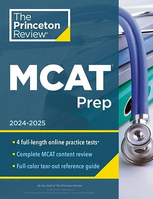 Princeton Review MCAT Prep, 2024-2025: 4 Practice Tests + Complete Content Coverage (Graduate School Test Preparation) (Paperback)