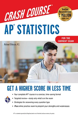 Ap(r) Statistics Crash Course, Book + Online: Get a Higher Score in Less Time (Advanced Placement (AP) Crash Course) (Paperback)