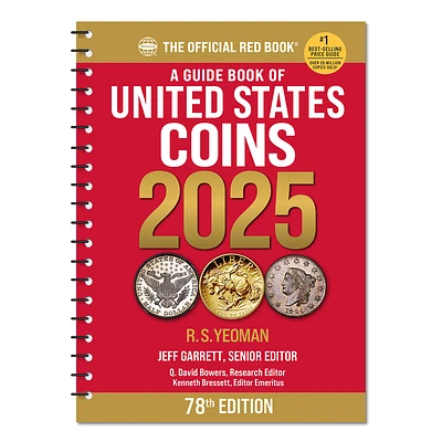 A Guide Book of United States Coins 2025: 78th Edition: The Official Red Book (Spiral