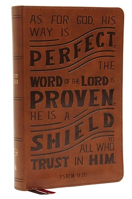 Nkjv, Personal Size Reference Bible, Verse Art Cover Collection, Leathersoft, Tan, Red Letter, Comfort Print: Holy Bible, New King James Version (Imitation Leather)