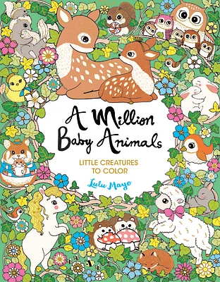 A Million Baby Animals: Little Creatures to Color (Paperback)