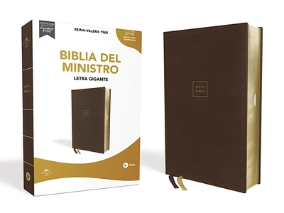 Rvr60, Biblia del Ministro, Letra Gigante, Leathersoft, Café, Palabras de Jesús En Rojo, Comfort Print (Large Print / Leather)