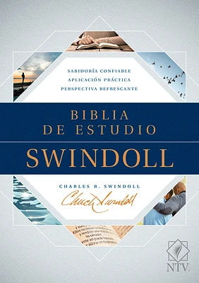 Biblia de Estudio Swindoll Ntv (Tapa Dura, Azul) (Hardcover)