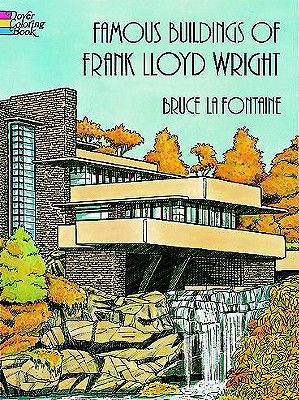 Famous Buildings of Frank Lloyd Wright Coloring Book (Paperback)