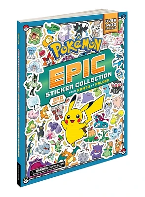 Pokémon Epic Sticker Collection 3rd Edition: From Kanto to Paldea: Over 1,400 Stickers!  (Pokemon Epic Sticker Collection #3) (Paperback)