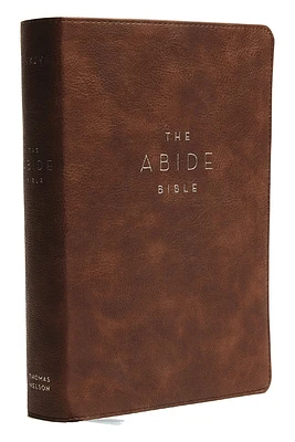 NKJV, Abide Bible, Leathersoft, Brown, Red Letter Edition, Comfort Print: Holy Bible, New King James Version (Imitation Leather)