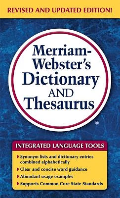 Merriam-Webster's Dictionary and Thesaurus (Mass Market Paperbound)