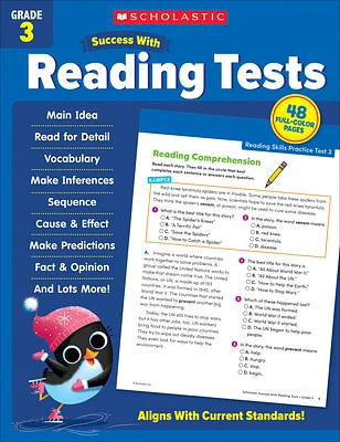 Scholastic Success with Reading Tests Grade Workbook (Paperback