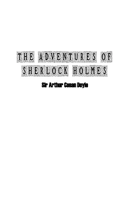 The Adventures of Sherlock Holmes (Paperback)