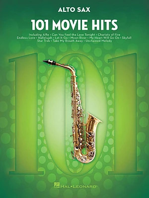 101 Movie Hits for Alto Sax (Paperback)