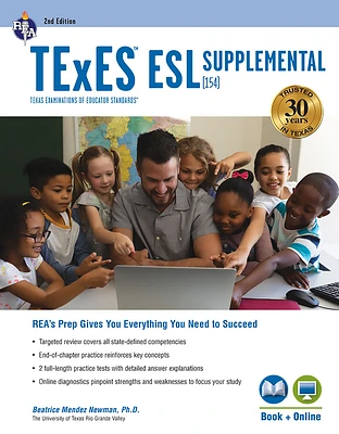 TExES ESL Supplemental (154), 2nd Ed., Book + Online (Texes Teacher Certification Test Prep) (Paperback)