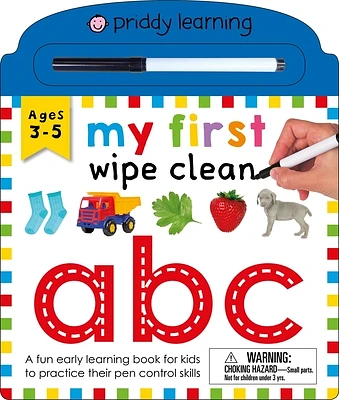 My First Wipe Clean: ABC: A fun early learning book for kids to practice their pen control skills (Board book)