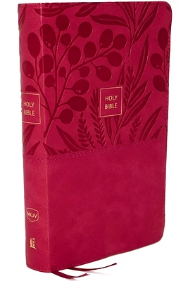 Nkjv, Reference Bible, Personal Size Large Print, Leathersoft, Pink, Thumb Indexed, Red Letter Edition, Comfort Print: Holy Bible, New King James Vers (Large Print / Imitation Leather)