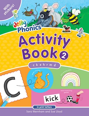 Jolly Phonics Activity Book 2: In Print Letters (American English Edition) (Paperback)