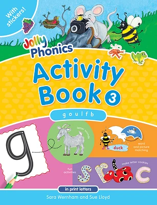 Jolly Phonics Activity Book 3: In Print Letters (American English Edition) (Paperback)