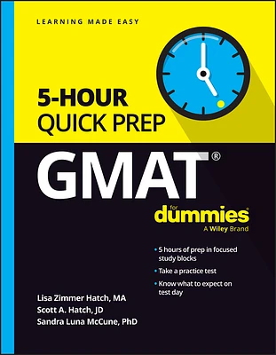 GMAT 5-Hour Quick Prep for Dummies (Paperback)