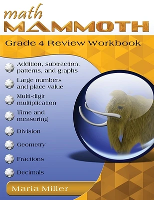 Math Mammoth Grade 4 Review Workbook (Paperback)