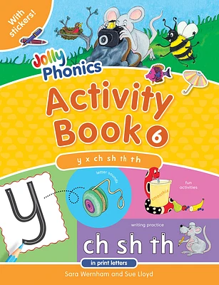 Jolly Phonics Activity Book 6: In Print Letters (American English Edition) (Paperback)