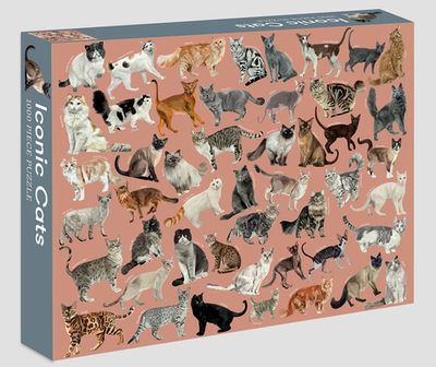 Iconic Cats: 1,000-Piece Jigsaw Puzzle