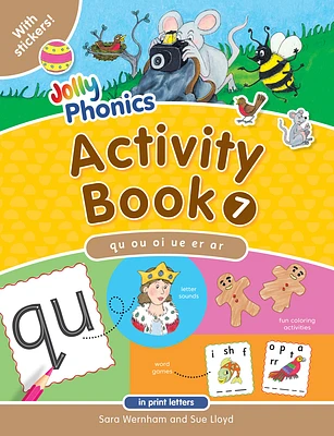 Jolly Phonics Activity Book 7: In Print Letters (American English Edition) (Paperback)