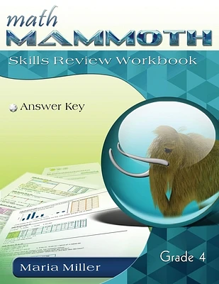 Math Mammoth Grade 4 Skills Review Workbook Answer Key (Paperback)