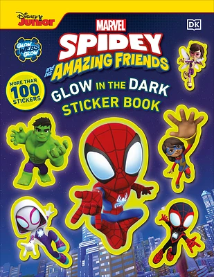 Marvel Spidey and His Amazing Friends Glow in the Dark Sticker Book: With More Than 100 Stickers (Paperback)