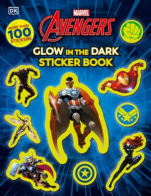 Marvel Avengers Glow in the Dark Sticker Book: With More Than 100 Stickers (Paperback)