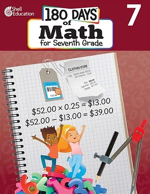 180 Days™: Math for Seventh Grade: Practice, Assess, Diagnose (180 Days of Practice) (Paperback)