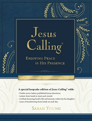 Jesus Calling -New- Commemorative Edition: Enjoying Peace in His Presence (a 365-Day Devotional, Includes 12 New Bonus Devotions and 12 Letters from t (Hardcover)