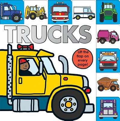 Lift-the-Flap Tab: Trucks (Lift-the-Flap Tab Books) (Board book)