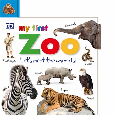 Tabbed Board Books: My First Zoo: Let's Meet the Animals! (My First Tabbed Board Book) (Board book)