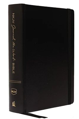 NKJV, Journal the Word Bible, Large Print, Hardcover, Black, Red Letter Edition: Reflect, Journal, or Create Art Next to Your Favorite Verses (Large Print / Hardcover)