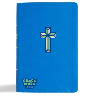 CSB Grace Bible for Kids, Blue LeatherTouch (Dyslexia Friendly) (Leather / fine binding)