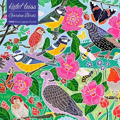 Adult Jigsaw Puzzle: Kate Heiss: Garden Birds: 1000-Piece Jigsaw Puzzles