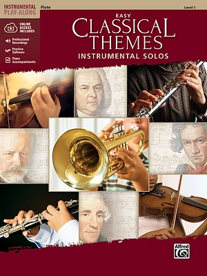 Easy Classical Themes Instrumental Solos: Flute, Book & Online Audio/Software/PDF (Paperback)