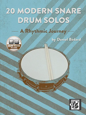 20 Modern Snare Drum Solos: A Rhythmic Journey, Book & Online Audio (Paperback)