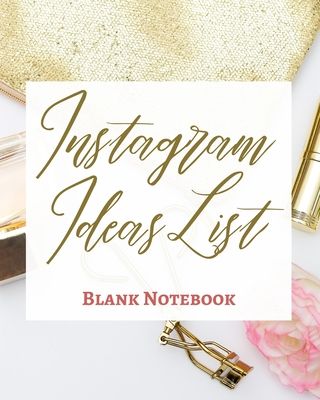 Instagram Ideas List - Blank Notebook - Write It Down - Pastel Rose Gold Pink - Abstract Modern Contemporary Unique Art